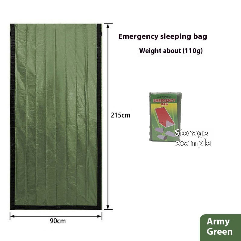 Nooddeken voor buiten, overlevingsisolatie
