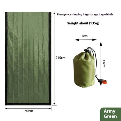 Nooddeken voor buiten, overlevingsisolatie
