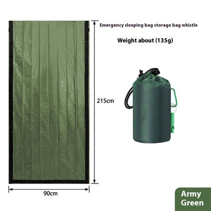 Nooddeken voor buiten, overlevingsisolatie